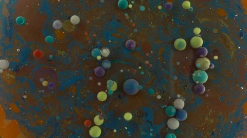 Beautiful structure of colored bubbles. Stock Footage 95311750