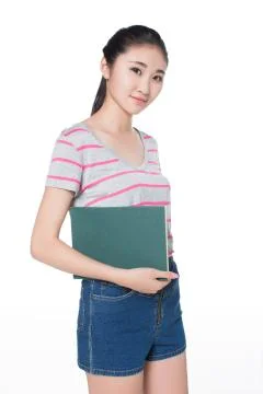 Beautiful student in the library Stock Photos