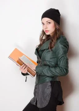 Beautiful student. Foto stock