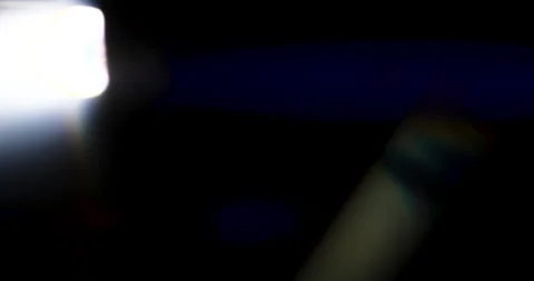 Beautiful, stunning light reflections and anamorphic blue streaks shot on Stock Footage 159114192