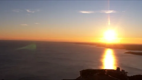 Beautiful stunning sunset Stock Footage 100126821