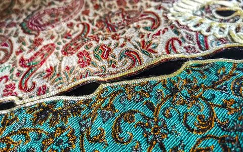 Beautiful stylish tablecloth texture pattern in Costa Rica. Stock Photos