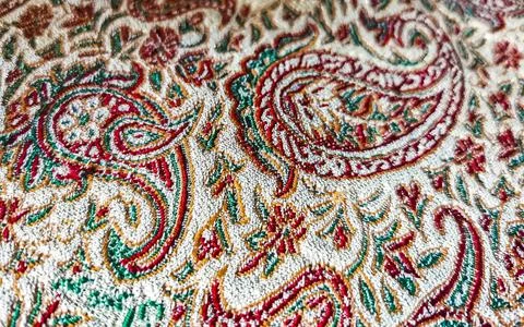 Beautiful stylish tablecloth texture pattern in Costa Rica. Stock Photos