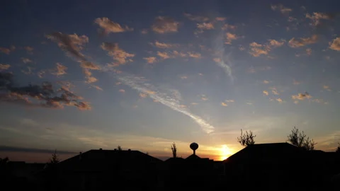 Beautiful suburban time-lapse in a midwestern small town. Stock Footage