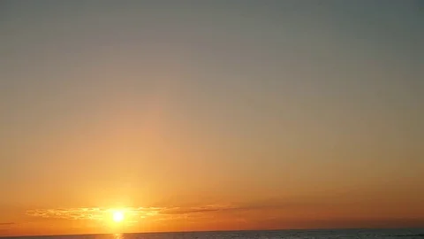 Beautiful summer beach during sunset Stock-Footage 74775122