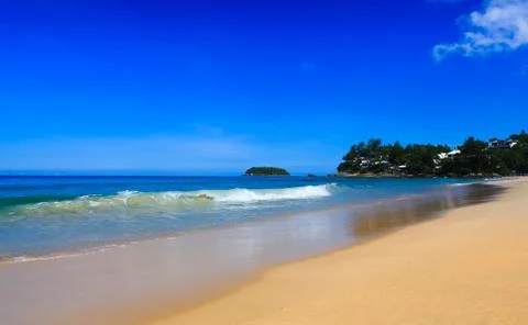 Beautiful summer beach Stock Photos