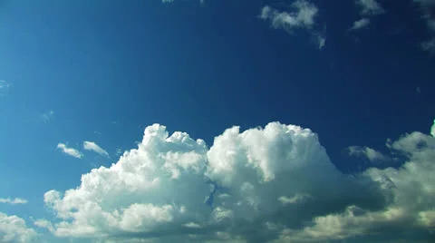 Beautiful summer clouds. Time lapse. Stock Footage 27084741