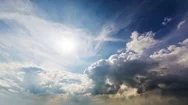 Beautiful Summer Day Storm Cloud Timelapse With Sunshine, Dramatic Thunderstorm Stock Footage