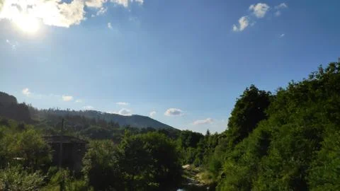 Beautiful summer mountain view Stock Photos