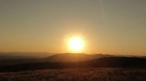 Beautiful Summer Sunset Stock Footage 55846168