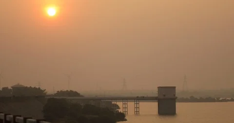 Beautiful Summer Sunset Stock Footage 86563016