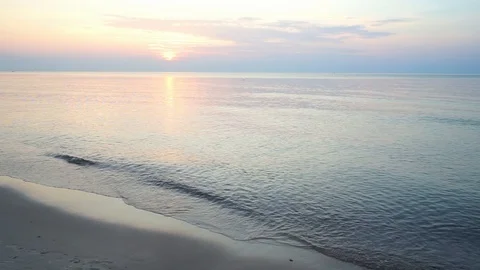Beautiful summer sunset over Baltic sea. Stock Footage 100578047