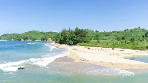 The beautiful sumur gemuling beach Stock Photos