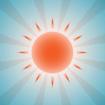 Beautiful sun background Stock Illustration