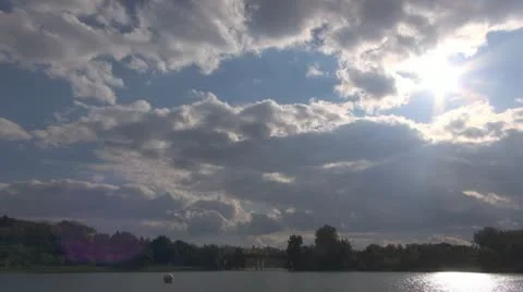 A beautiful sun in the park, Time Lapse Vídeos de archivo 11887282
