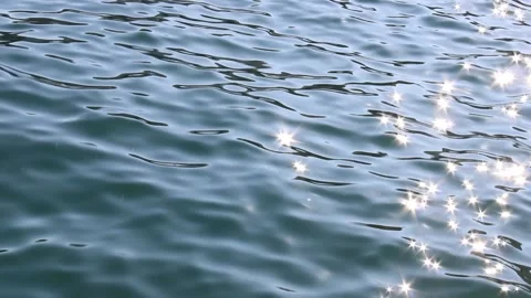 Beautiful sun reflections on the sea Stock Footage 135755216