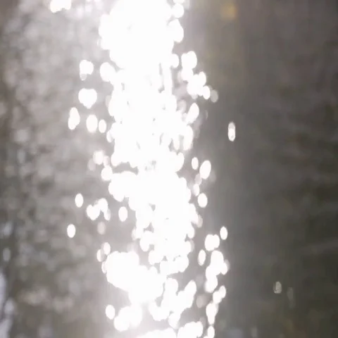 Beautiful Sun Reflections on the Water Surface in Calm Weather Stock Footage 69494649