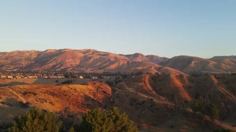 Beautiful sunrise in california Stock Footage