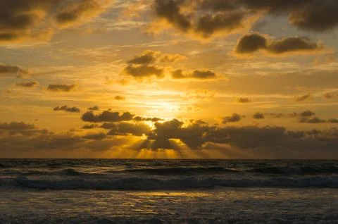 Beautiful sunrise cloudscape Stock Photos