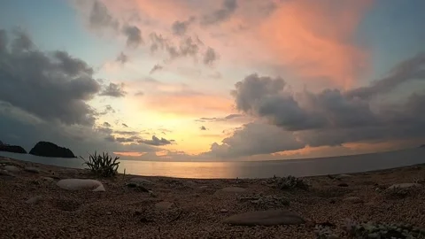 Beautiful sunrise Stock Footage 155056826