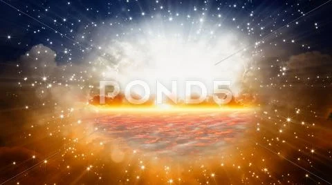 Beautiful sunrise Stock Illustration