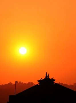 Beautiful sunrise Stock Photos
