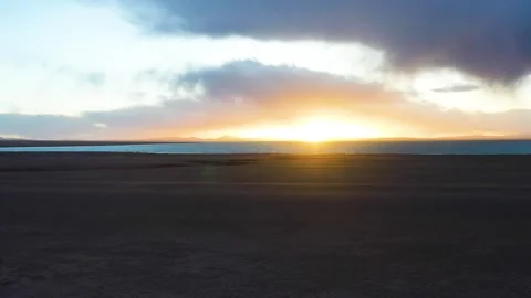 Beautiful Sunrise by the River Stock Footage 243065220
