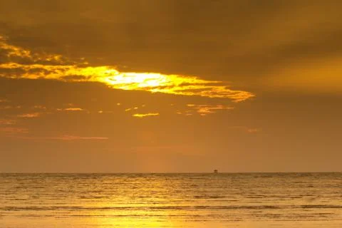 Beautiful sunrise sky with clouds Stock Photos