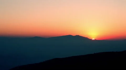 Beautiful sunrise time lapse Stock Footage 46524772