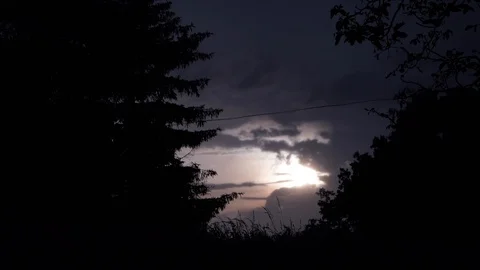 Beautiful sunset after rain Stock Footage 111748629