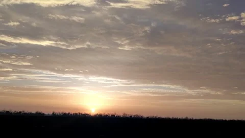 Beautiful sunset and clouds from the car window 스톡 동영상 282598970