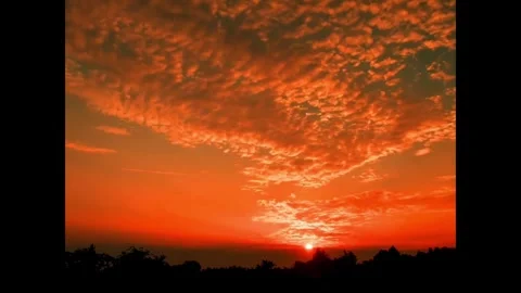 Beautiful sunset and clouds Stock Footage 306337232