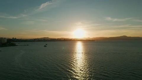 Beautiful Sunset on the Bay Stock Footage 317118467
