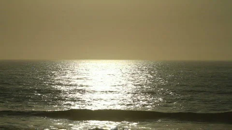 Beautiful sunset at the beach Stock Footage 842755