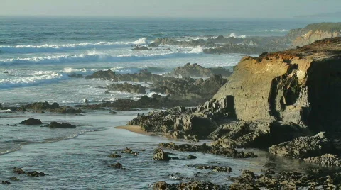 Beautiful sunset at the beach Stock Footage 856143