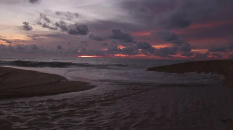 Beautiful sunset at the beach. Stock Footage 67269716