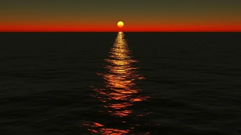 Beautiful sunset at the beach Stock-Footage 84076409