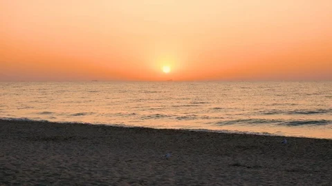 Beautiful sunset at the beach. Stock Footage 103475162