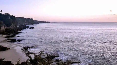 Beautiful sunset at the beach Stock Footage 116559822