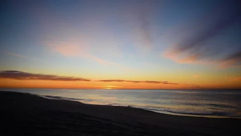 A beautiful sunset at beach Video stock 155585149