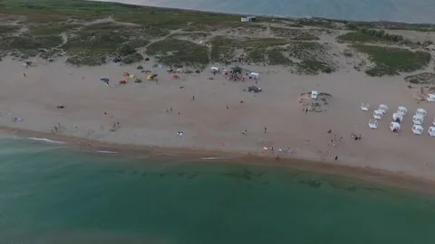 Beautiful sunset on the beach Stock-Footage 171090352