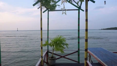 Beautiful sunset beach Stock Footage 235662990