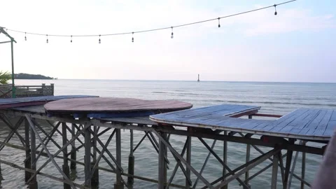 Beautiful sunset beach Stock Footage 235663014