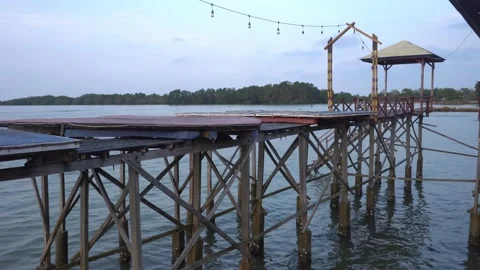 Beautiful sunset beach Stock Footage 235663144