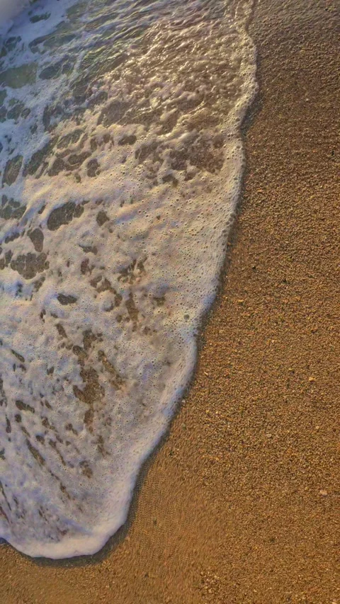 Beautiful sunset on the beach. Slow motion Stock Footage 300180956