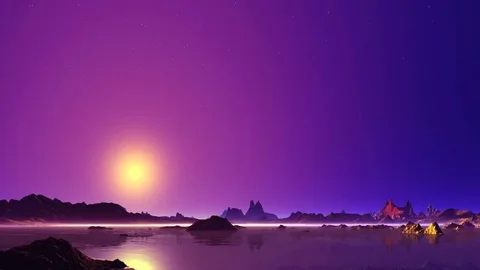 Beautiful Sunset Changing Stock Footage 84740760