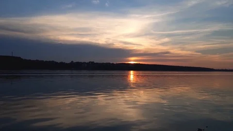 Beautiful sunset in the city Stock Footage 108253105