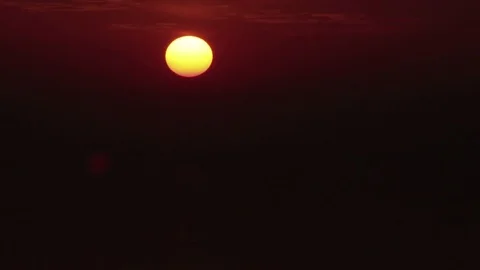 Beautiful Sunset closeup timelapse Stockbeeldmateriaal 83805999