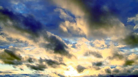 Beautiful sunset clouds 스톡 동영상 52563163