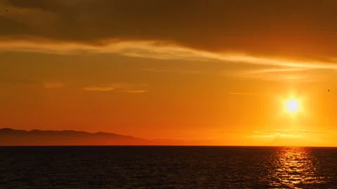 A beautiful sunset in the clouds Stock Footage 92205064